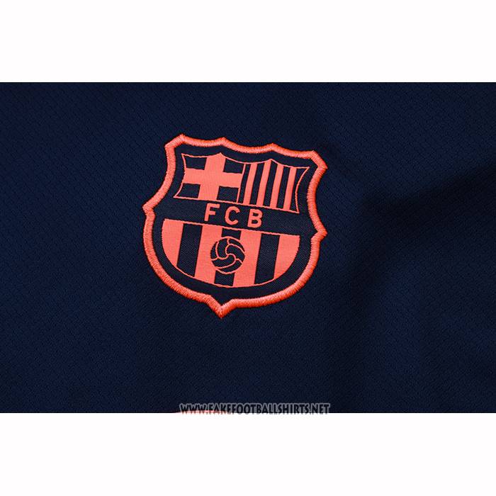 Tracksuit Barcelona Short Sleeve 2025-2026 Blue - Shorts Rosa